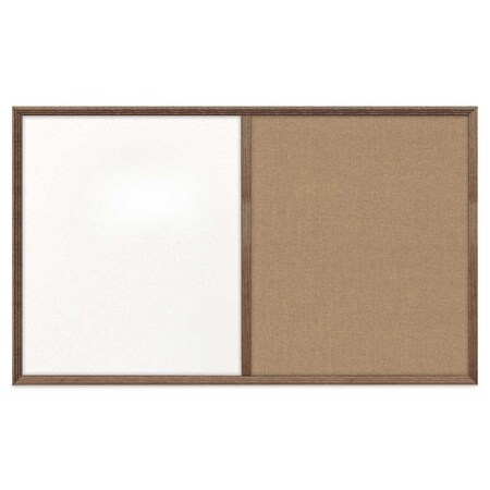 United Visual Products Slim Style Indoor Enclosed Corkboard, 18 UV501SC-BRONZE-BUFF